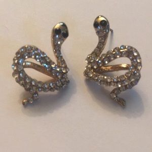 Snake Earrings with sparkle